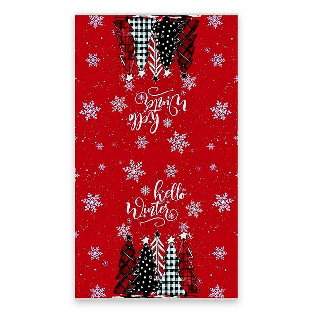 Christmas Tree Decorated Towels Christmas Kitchen Washcloth Crossborder Sports Towels