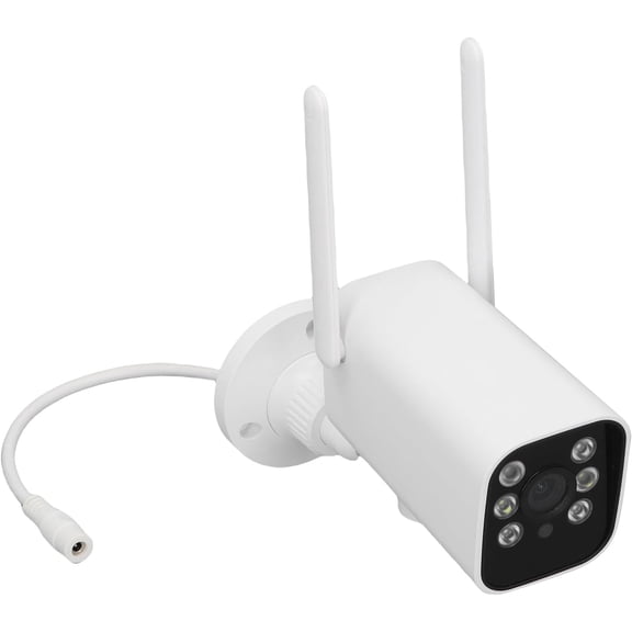 Outdoor Security Camera 1080P Wireless WiFi IP66 Waterproofing Pan Tilt Humanoid Tracking Dual Storage Wall Mount Security Cam for Home Surveillance (US Plug)
