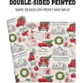 thumbnail image 5 of Christmas Red Truck Placemats Set of 4 Xmas Tree Pattern Place Mats 12x18 Inch Seasonal Winter Holiday Washable Table Mats for Home Party Kitchen Dining, 5 of 8