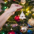 thumbnail image 4 of PENGXIANG Christmas Decorations Outfoor Indoor Clearance! Christmas Tree Decoration Thread Candy Christmas Decoration Pendant Christmas Ball Painted Christmas Gift, 4 of 6