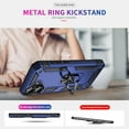 thumbnail image 5 of Entronix Heavy Duty Rugged Case for iPhone 16 Plus, Shockproof Kickstand Rotating Ring, Navy, 5 of 6