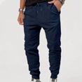 thumbnail image 2 of ZZHZGZ Sweatpants for Men Mens Pants Casual Retro Sag Loose Wide Leg Large Pocket Cargo Denim Wash Pants for Men Xxxl, 2 of 4