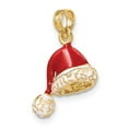 thumbnail image 5 of Auriga Fine Jewelry 14K Yellow Gold 3-D w/ Red and White Enamel Santa Hat Charm (L - 17.5mm, W- 16.15mm), 5 of 7
