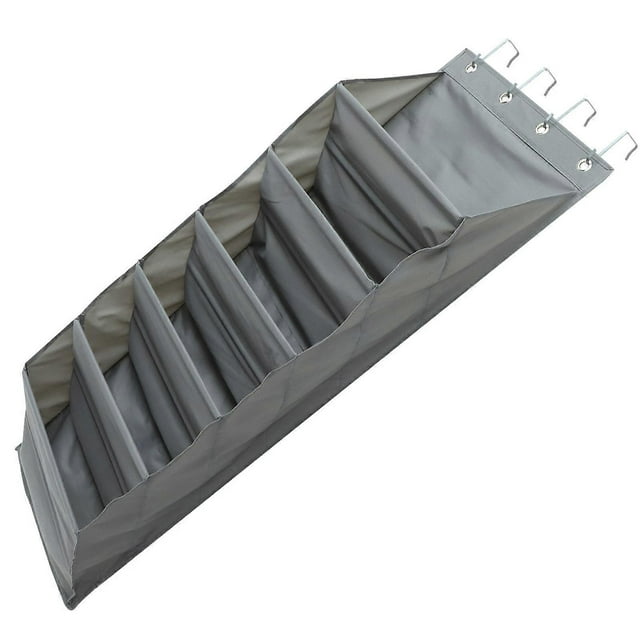 Hanging Storage Bag Organizer Pockets Hanging Storage Organizer Grey 43X17X120CM 600D Polyester 1 Set