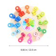 thumbnail image 4 of 1Pc Kids Learning Time Toy Colorful Clock Puzzle Number Cognitive Plaything, 4 of 7