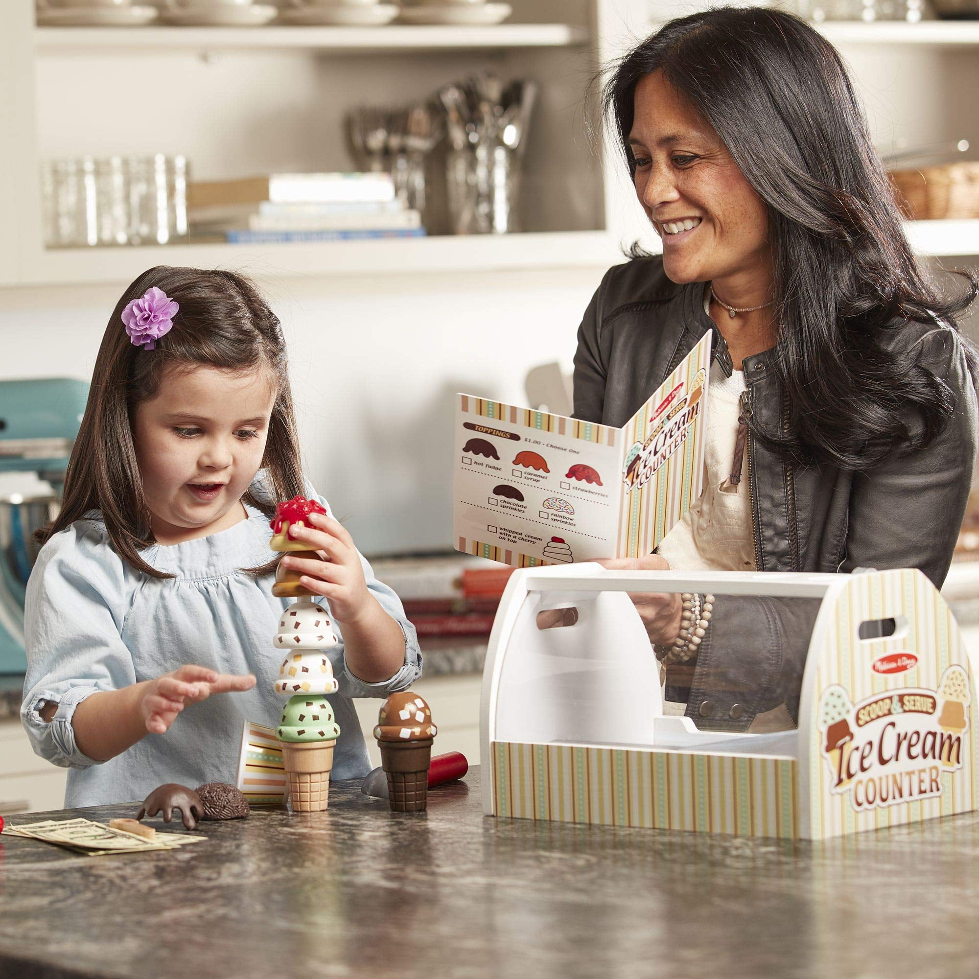 melissa & doug wooden ice cream counter