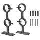 thumbnail image 1 of Double Curtain Rod Bracket Holders - 2-Pack Adjustable Support Brackets for Enhanced Window Treatment Stability and Style, 1 of 5