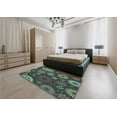 thumbnail image 5 of Ahgly Company Machine Washable Indoor Square Transitional Dark Coffee Brown Area Rugs, 8' Square, 5 of 7