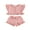 Pink, variant on Suealasg 2Pcs Kids Baby Girl Summer Clothes 6M 1T 2T 3T 4T Toddler Girl Casual Beach Outfits Fly Sleeve Button Down Ruffled Tops Bow Elastic Waist Shorts Set