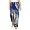 thumbnail image 1 of Fotbe Astronaut in Outer Space Pantalones de Pijama para Mujer, Pantalones de Dormir, Pantalones Pj con Cordón y Bolsillos-Large, 1 of 6