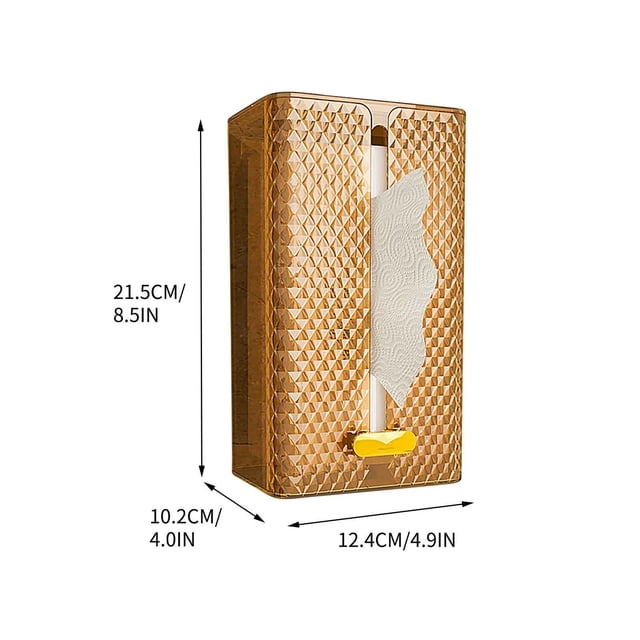 Tissue Box Wall-mounted Facial Tissue Face Towel Storage Bathroom Kitchen Paper Box Transparent
