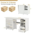 thumbnail image 3 of Costway Table de Couture Pliante Station de Charge Multifonctionnelle Chariot de Machine à Coudre, 3 of 10