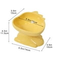 thumbnail image 3 of YiJuHui 3pcs Elevated Pet Bowl for Cats & Dogs, Ergonomic Feeder with Non-Slip Base, Cervical Support for Comfortable Eating and Drinking, Durable Plastic Pet Dish for Home Use, 3 of 5