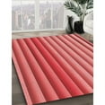 thumbnail image 3 of Ahgly Company Tapis Rond Lavable en Machine Intérieur Transitionnel Rouge, 5 Pieds Rond, 3 of 7