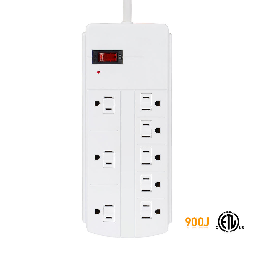 8 Outlet Surge Protector Power Strip with 3.28ft Cord 125V / 15A