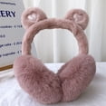thumbnail image 1 of BEMS-Orejeras de Invierno, Orejeras de Felpa Suave para niñas y niños con Lindas Orejas de Gato, Rosa, 1 of 5