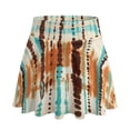 thumbnail image 7 of SEANATIVE Women Athletic Skort with Built-in Shorts Pockets Pleated Tennis Skirts Lightweight Stretchy Breathable Golf Pickleball Workout Active Skort, XL, Tie-dye Brown Beige, 7 of 7