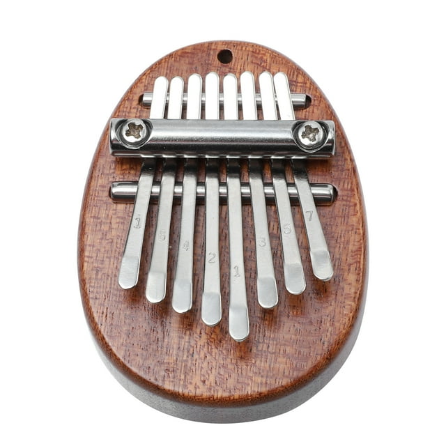 Miangastore 1pc Wooden Eight Keys Kalimba Finger Piano Portable Musical Instrument For Craftsmanship Pure Tone For Adults