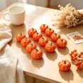 thumbnail image 5 of 12 Pcs Small Artificial Pumpkins Fall Decorations, Fake Pumpkin for Autumn Harvest Halloween Thanksgiving Faux Pumpkins Home Table Decor, 2.9 x 2.5 Inch, 5 of 5