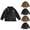Black, variant on Girls PU Leather Moto Jacket Lightweight Vintage Lapel Cropped Biker Coat Kids Zipper Fall Winter Soft Outwear 2-14 Years
