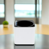 SWETRACE 1 Set White Plastic and Iron Flowerpot for Indoor and Outdoor Gardening