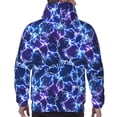thumbnail image 7 of Goofa Blue Lightning1 for Men's Hooded Sweatshirt - Lightweight Pullover Hoodie with Kangaroo Pocket, Perfect for Everyday Wear-Small, 7 of 7