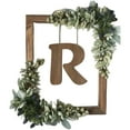 thumbnail image 2 of BKER Wooden Alphabet Wreath For Wall Home Living Room Bedroom Decorative Letter Sign With Hook And Rope For DIY Word Display, 2 of 4