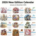 thumbnail image 2 of FLOPESN DIY Diamond Painting 2026 Desk Calendar Kit, Themed Monthly Paper Craft with Special Drills, Creative Design for Home Office Decor, 2 of 7