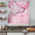 thumbnail image 5 of Marble Pink Sheer Curtains 96 Inches Long, Modern Abstract Ink Painting Luxury Light Filering Curtains, Privacy Drapes Simi Floor to Veiling Curtain for Living Room Bedroom Large Window Treatment, 5 of 9