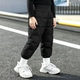 thumbnail image 6 of lcziwo Boys Girls Elastic Windproof Down Pants Winter Thick Warm Snow Pants for Outdoor, 6 of 10