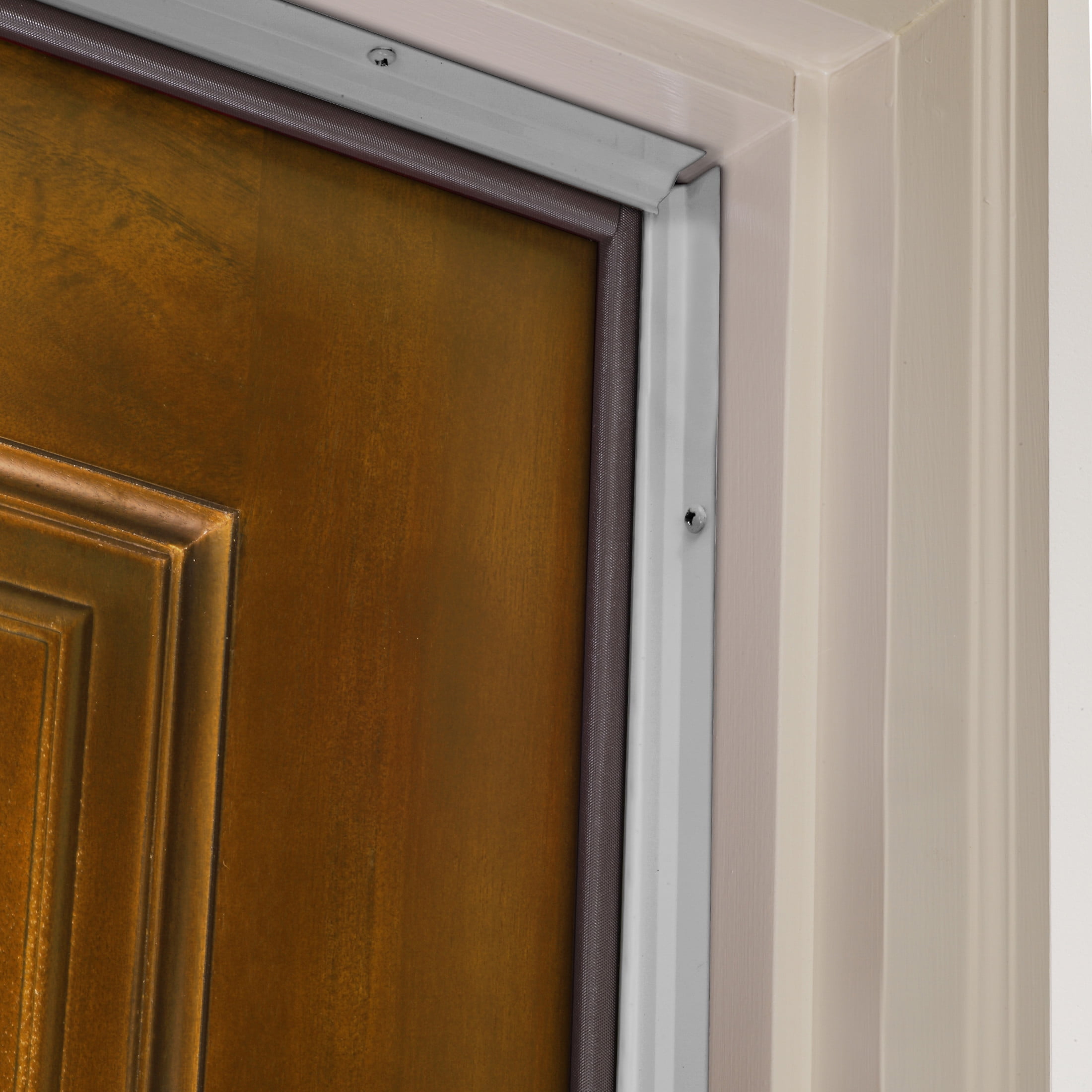 M-D Building Products 43345 Silver Aluminum and Vinyl-coated Foam Heavy-duty Screw-on Top and Sides Door Seal Kit