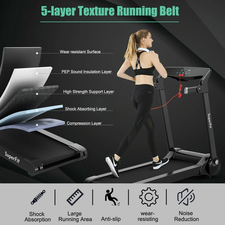 Gymax Folding Electric Treadmill 3.0 HP Exercise Running Machine