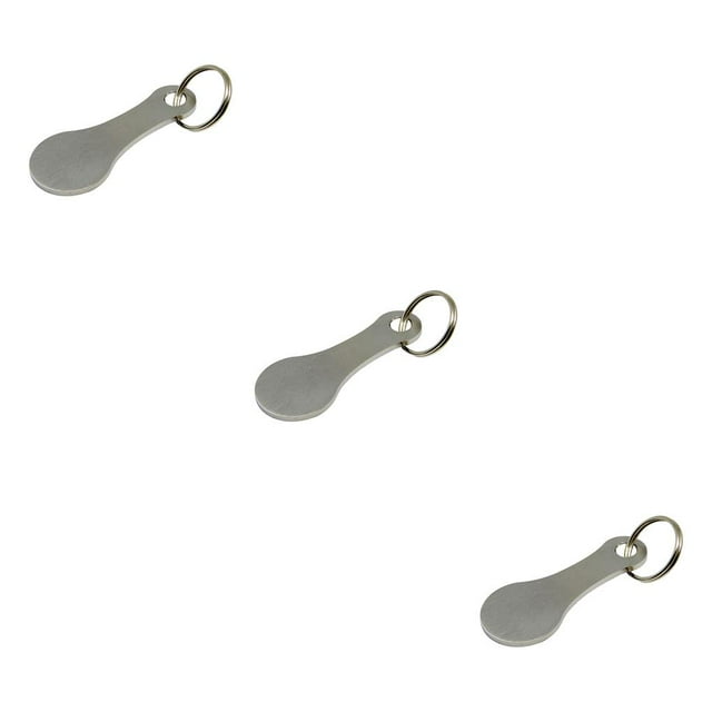 relayinert 2 Pieces Metal Shopping Trolley Removable Key Portable Reusable Replacement Smooth Men Women Cart Token Accessories 2Pcs 3Set