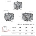 thumbnail image 6 of Toaster Cover 2 Slice, Gray Geometric Dustproof Bakeware Oven Protector with Top Hook, Modern Abstract Art Block Waterproof Small Kitchen Appliance Toasters Dust Cover, 11"x6"x8", 6 of 9