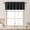 BLACK, variant on OVZME White Valance for Window 14 Inches long, Small Window Kitchen Valance Curtain, Rod Pocket Cafe Valance for Living Room Bedroom Bathroom Laundry Basement, 60"W x 14"L, 1 Piece