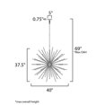 thumbnail image 5 of Maxim Polaris 16-Light Pendant - Satin Brass - 28666CLSBR, 5 of 5