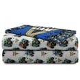 thumbnail image 6 of Monster Jam Smash & Mash Kids 3 Piece White Bed Sheet Set, Twin, 6 of 10