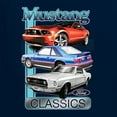 thumbnail image 6 of Wild Bobby, Mustang Ford Classics Cars and Trucks Men Graphic Tank Top, Navy, Medium, 6 of 6