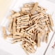 thumbnail image 3 of 100 clips para virutas de madera de color madera de 1,3 pulgadas (3,5 cm), sin cuerda., 3 of 4
