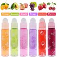 thumbnail image 5 of Juego de 6 brillos de labios con purpurina, brillo de labios incoloro, brillo de labios transparente, juego de brillo de labios roll-on, aceite labial hidratante afrutado transparente, 5 of 5