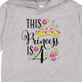 thumbnail image 3 of Inktastic This Princess is Four 4th Birthday Toddler Hoodie, 3 of 4