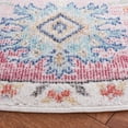 thumbnail image 3 of SAFAVIEH Phoenix Beulah Abstract Area Rug, Red/Ivory, 6'7" x 6'7" Round, 3 of 8