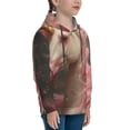 thumbnail image 3 of Lsque Haired White Horse Patten Youth Hoodie Sweatshirt Pullover with Kangaroo Pocket Boys and Girls Hoodie Warm Hoodie for Kids-X-Large, 3 of 6