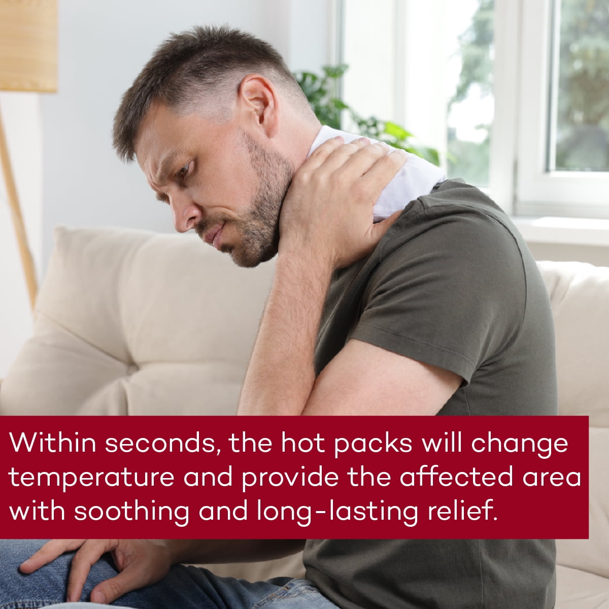 Dealmed 5” x 9” Instant Hot Packs for Emergency Heat Therapy & Pain Relief, Disposable (Case of 24)