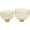 Gold Solid Round S/2 20", 18"W, variant on DecMode 20", 18"W Round Gold Metal Decorative Bowl with Cross Hatching Patterns, Set of 2