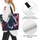 thumbnail image 3 of Balery Bulldog with Forest Flag Bolsa Tote Estilo Estético con Cremalleras, Bolsa de Hombro, Bolsa de Compras Grande y Plegable, 3 of 8