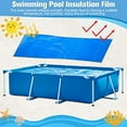 thumbnail image 4 of facefd Swimming Pool Cover Rectangle Ground Pool PVC Waterproof Dust-proof Rain Cloth blue Rectangle 260*170cm, 4 of 6