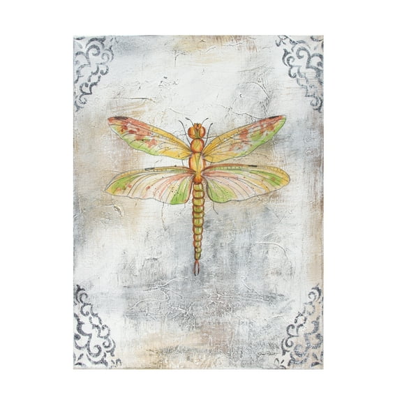 Canvas Wall Art - Jean Plout 'Textured Watercolor Wings D' Wall Art for Living Room, Bedroom, or Office Décor by Trademark Fine Art - 14 x 19 Inches