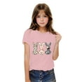 thumbnail image 5 of Jinhomg Easter Tops for Kid Cute Rabbit Graphic Holiday Shirts Boys Girls Soft Comfy Short Sleeve Cotton T-Shirts Casual Daily Wear Holiday Saving Pink 5 Years, 5 of 9