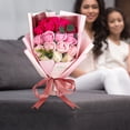 thumbnail image 1 of Vaidha Soap Flower Bouquet 18Pcs Roses Carnations Gift Spring Decoration Mother's Day Tulips Kitchens Offices Weddings Flower Bouquets Flower Arrangements, 1 of 5